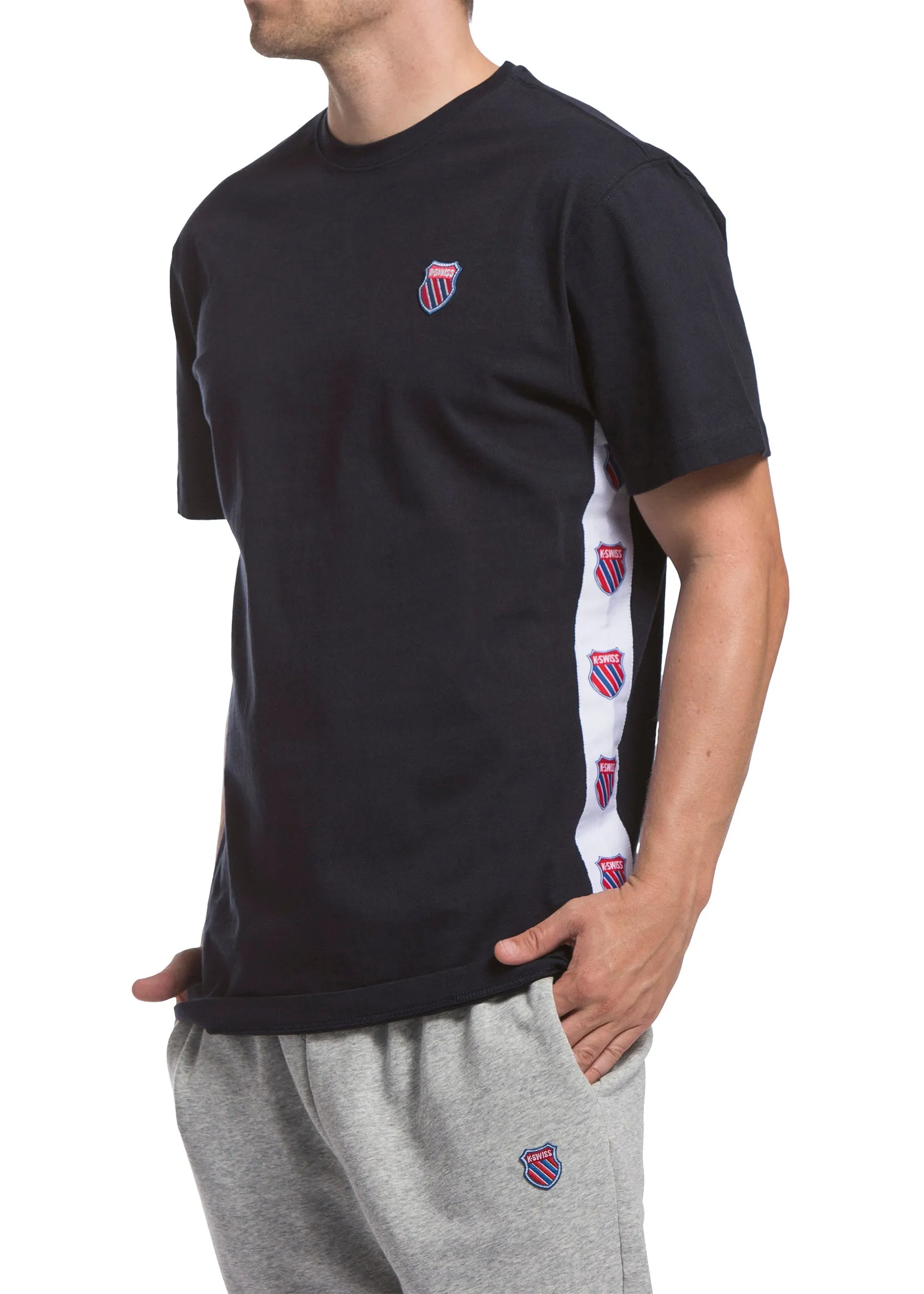 102438-400 | MENS BADGED TEE | NAVY