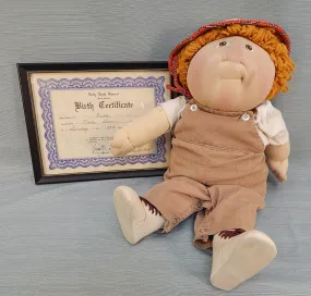 1978 Cabbage Patch Kid Freddie with Birth Certificate