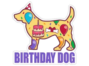 3 Sticker - Birthday Dog