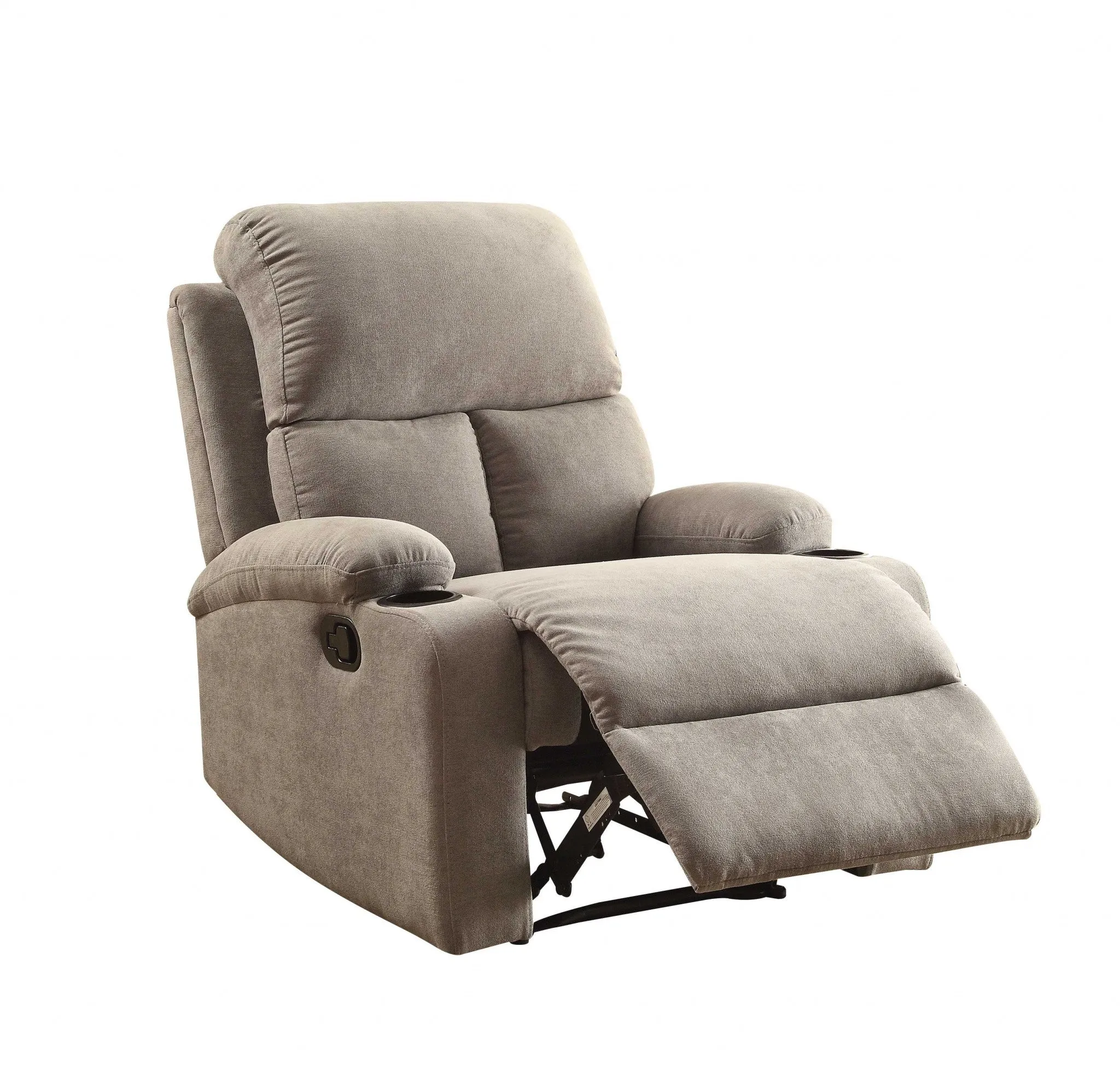 32 X 37 X 39 Blue Linen Fabric Recliner