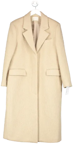 3.another Beige Single Breasted Wool Coat One Size