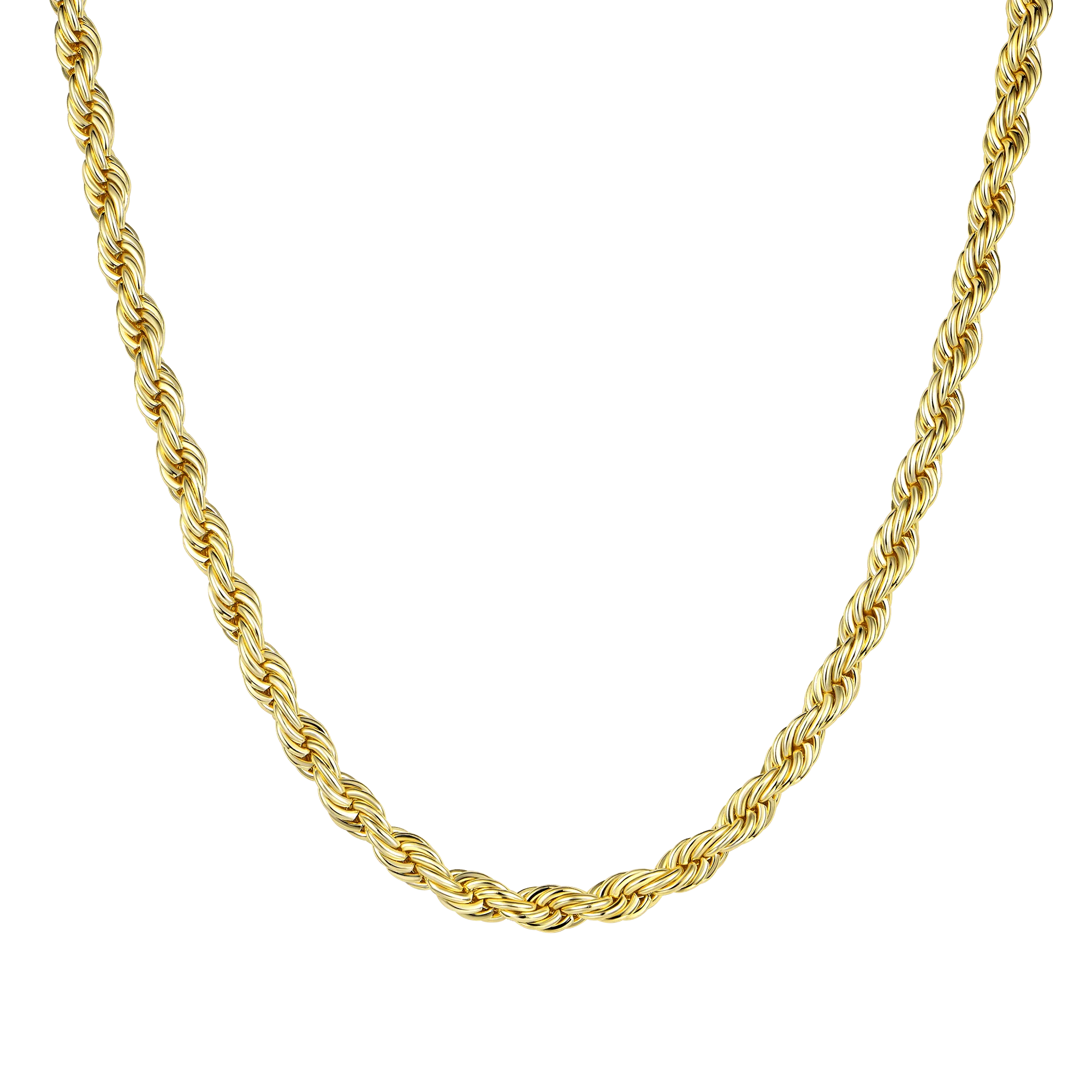 4.5mm Rope Chain - Yellow Gold