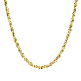 4.5mm Rope Chain - Yellow Gold