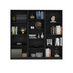 71 Black Five Tier Bookcase