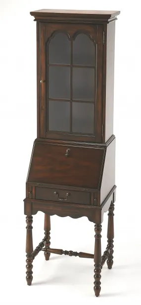 74 Brown Cherry Traditional Secretary Organizing Desk