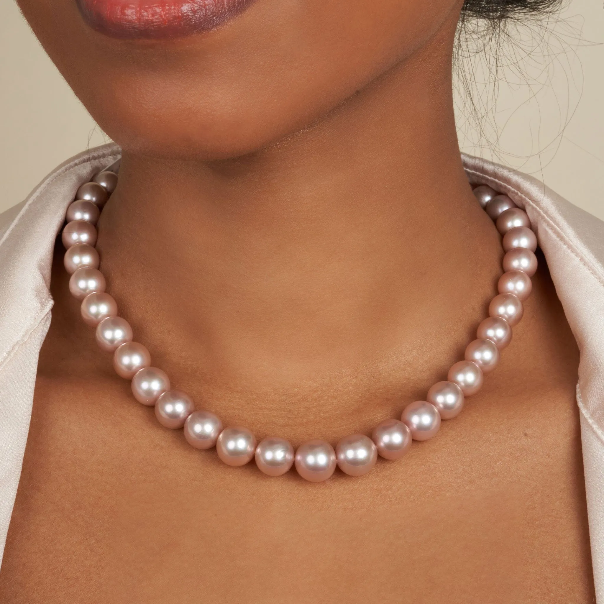 9.8-11.8 mm Pink Edison Freshwater Pearl Necklace