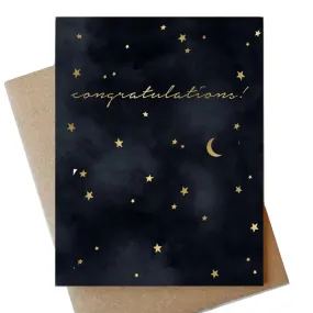 ABIGAIL JAYNE DESIGN | Black Sky Congrats Card