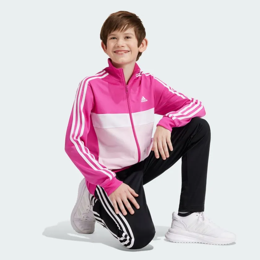 ADIDAS JUNIOR ESSENTIALS TIBERIO TRACKSUIT PINK