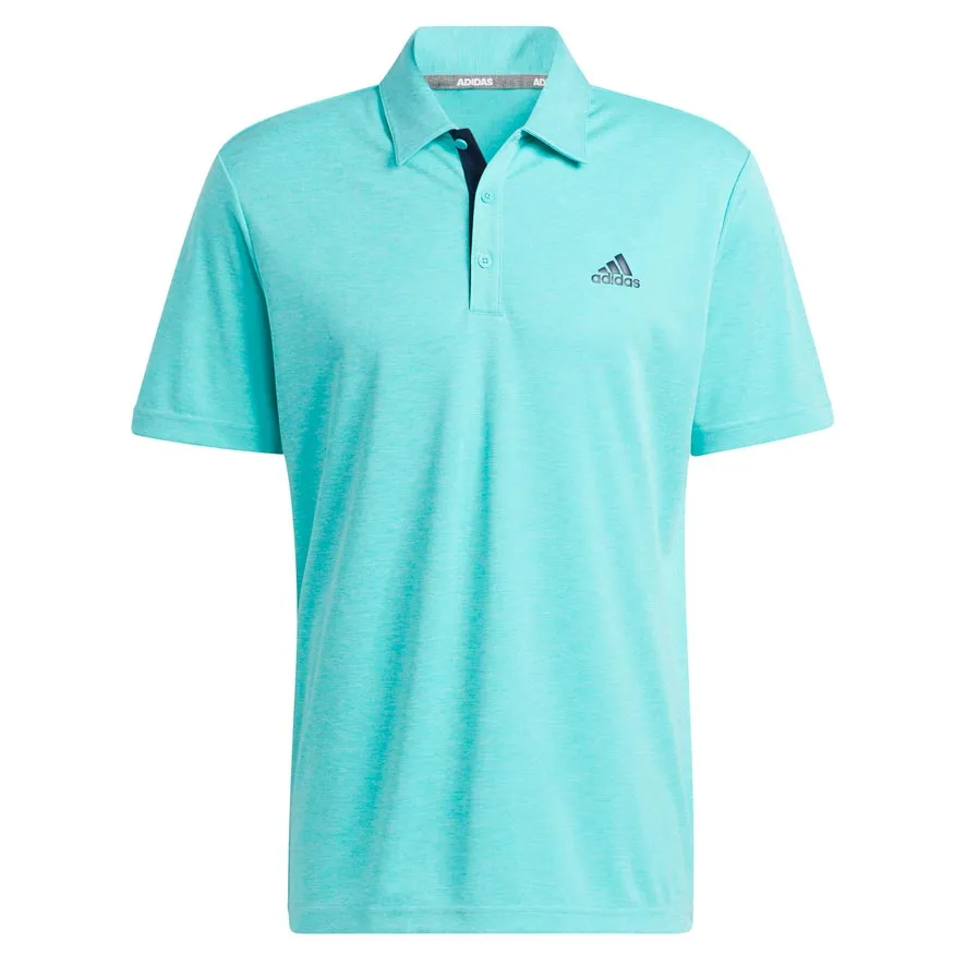 adidas Mens  Drive Primegreen Heather Polo