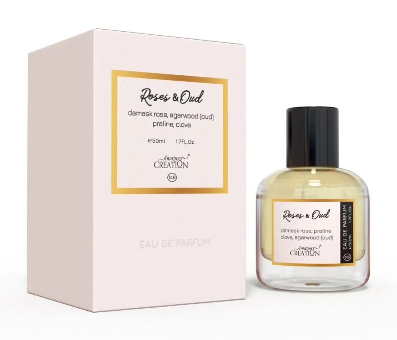 Amazing Creation Roses & Oud - Perfume For Unisex - EDP 50ml PFB0146