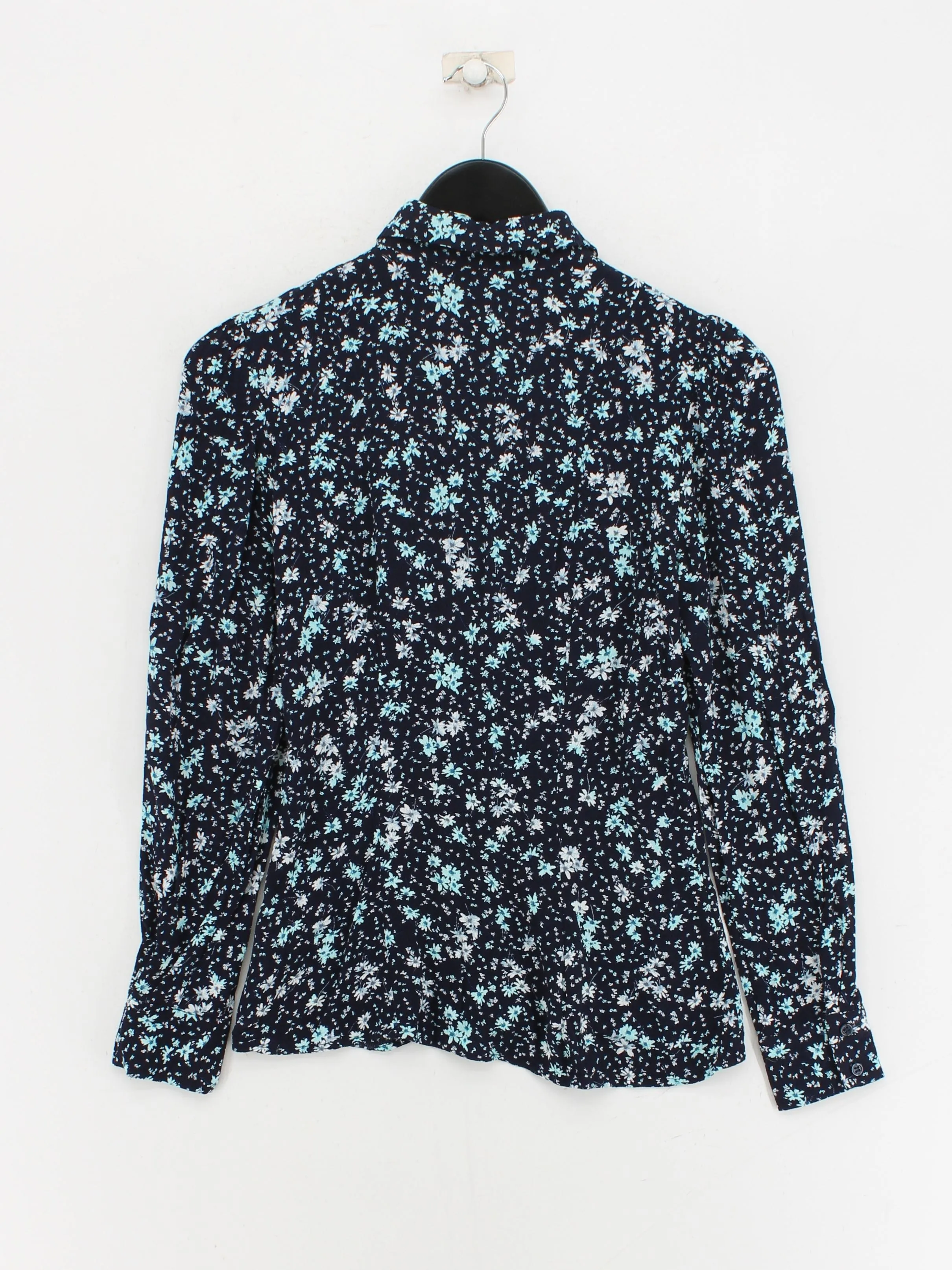 & Other Stories Women's Blouse UK 4 Blue 100% Viscose