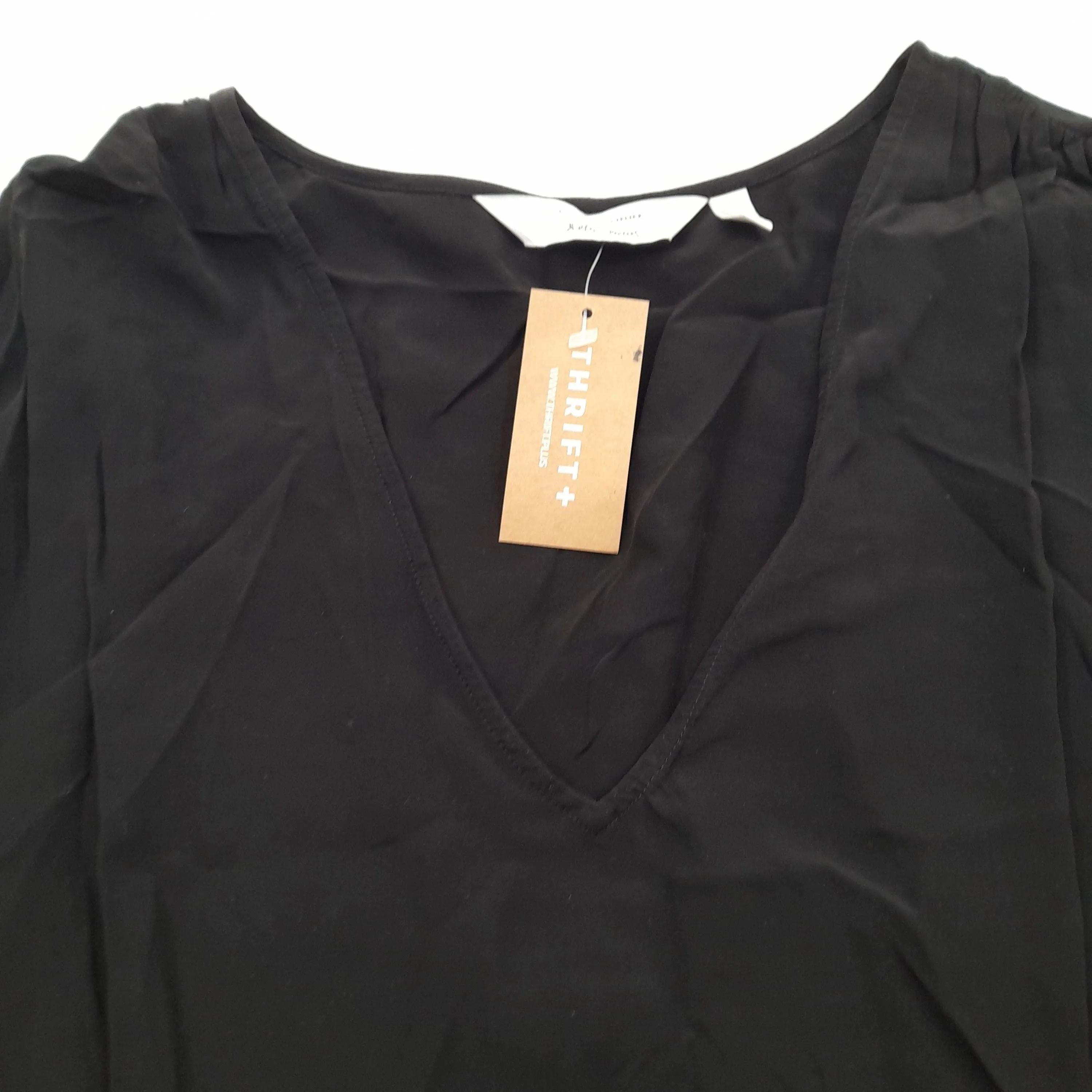 & Other Stories Women's Blouse UK 6 Black 100% Other