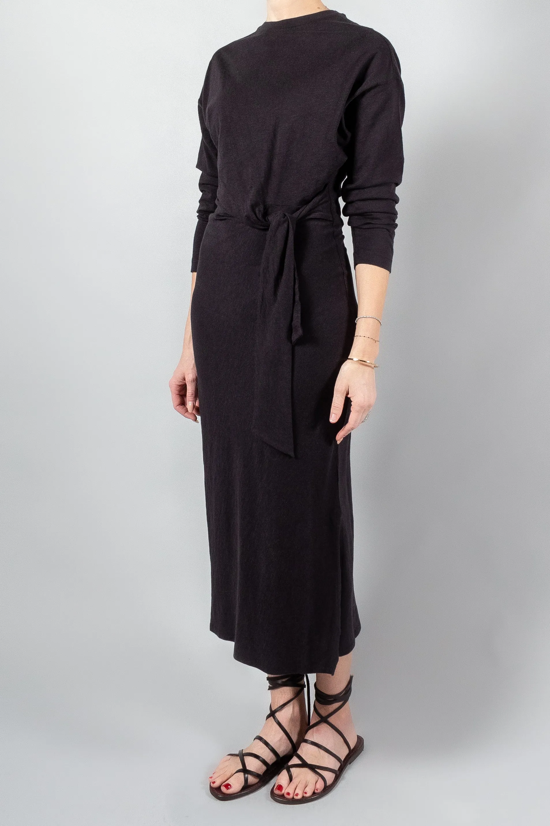 Apiece Apart Long Sleeve Vanina Cinched Waist Dress