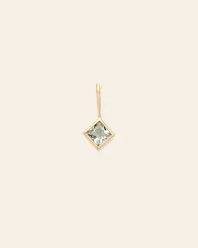 Aquamarine Pendant - 14k Solid Gold