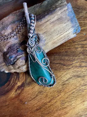 Aventurine Wire Wrapped Pendant