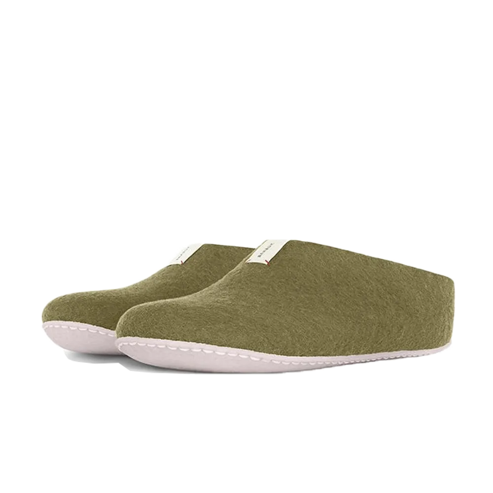 Baabuk Mel Wool Slippers Khaki