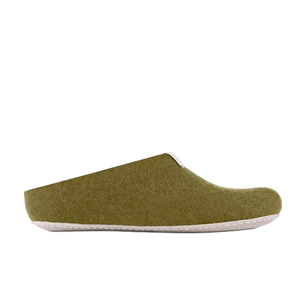 Baabuk Mel Wool Slippers Khaki