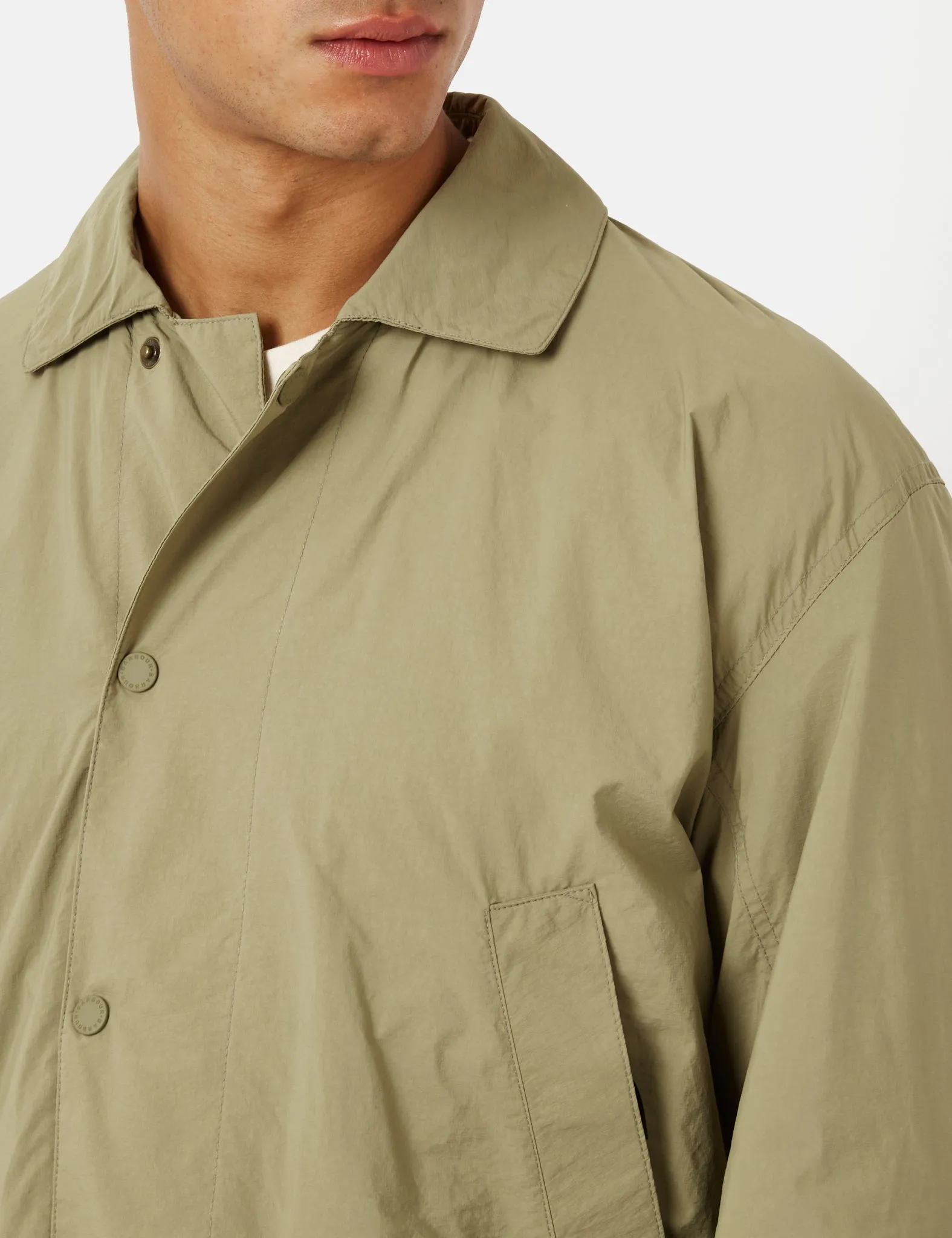 Barbour Kyoto Casual Jacket - Bleached Olive Green