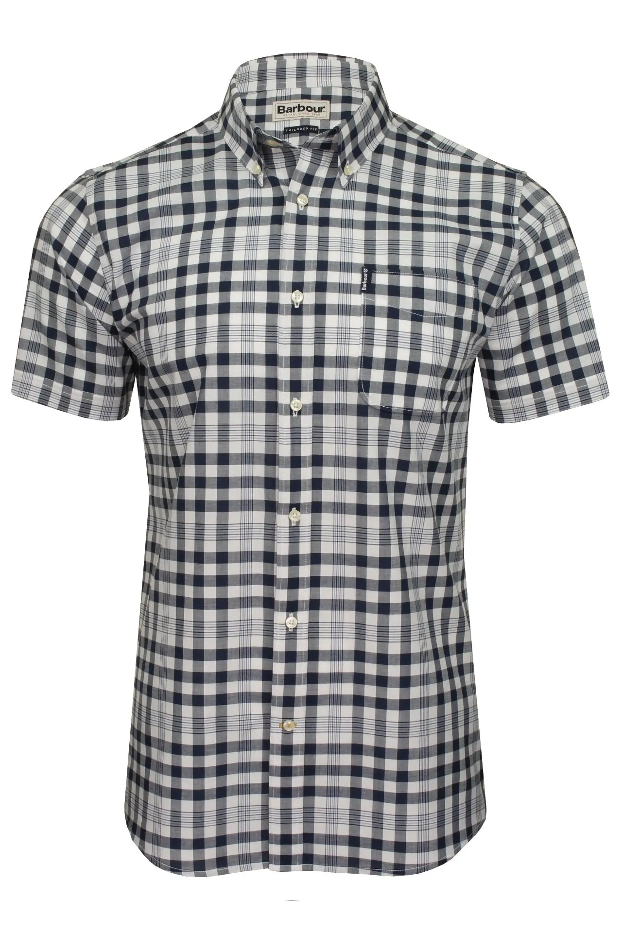 Barbour Men's Gingham 26 Tailored Shirt - Short Sleeved