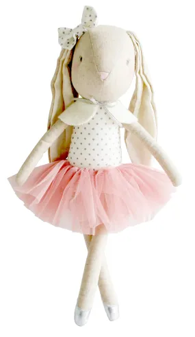 Bella Ballet Bunny 40cm Silver Blush