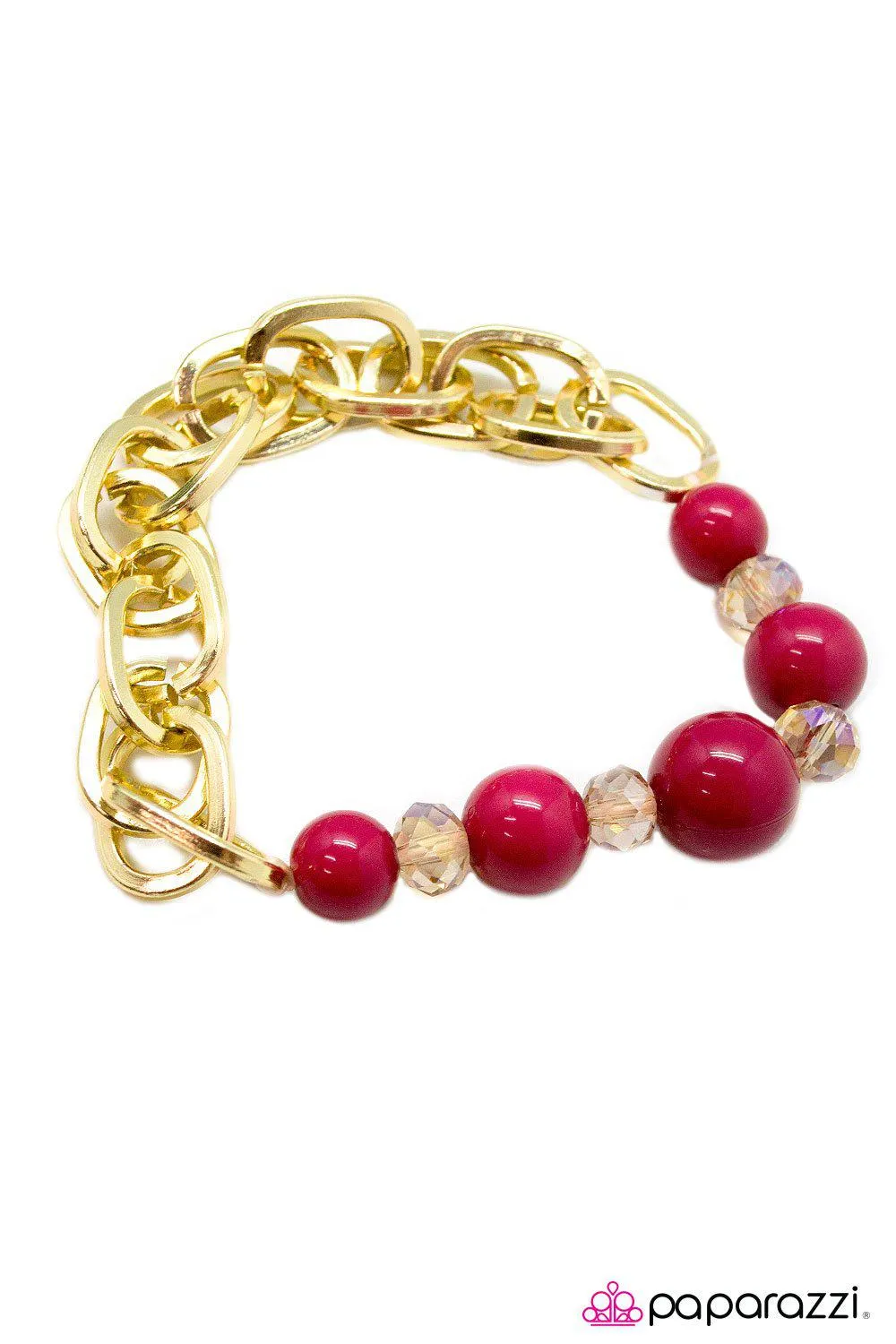 Better Luck Next Time Pink and Gold Bracelet - Paparazzi Accessories