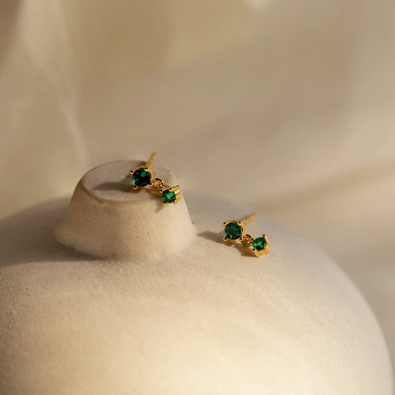 Birthstone Drop Studs