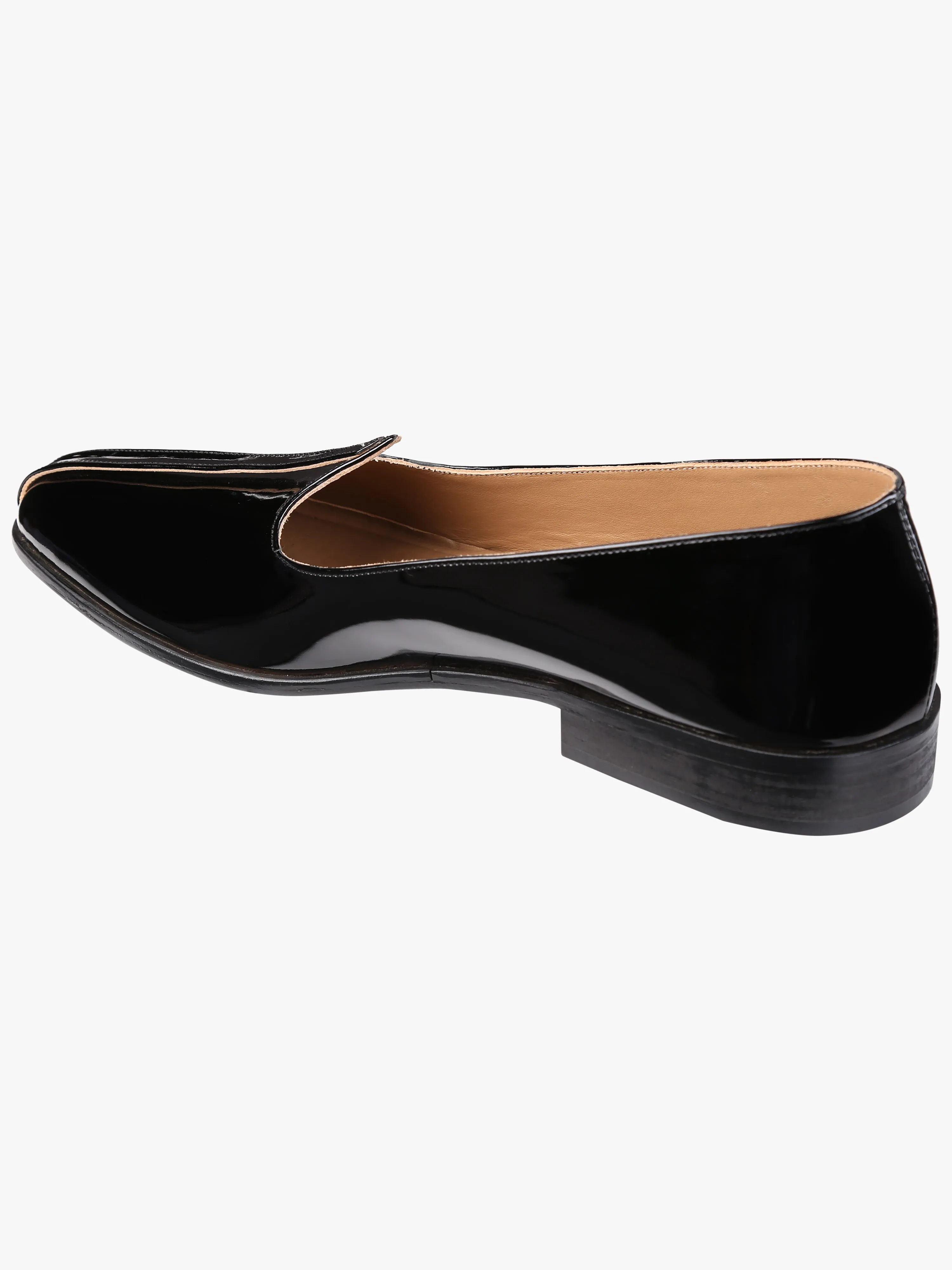 Black Patent Leather Mojris For Men