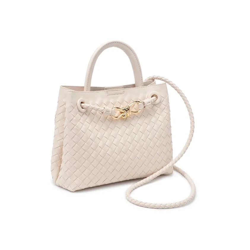 Blakely Woven Crossbody-Ivory