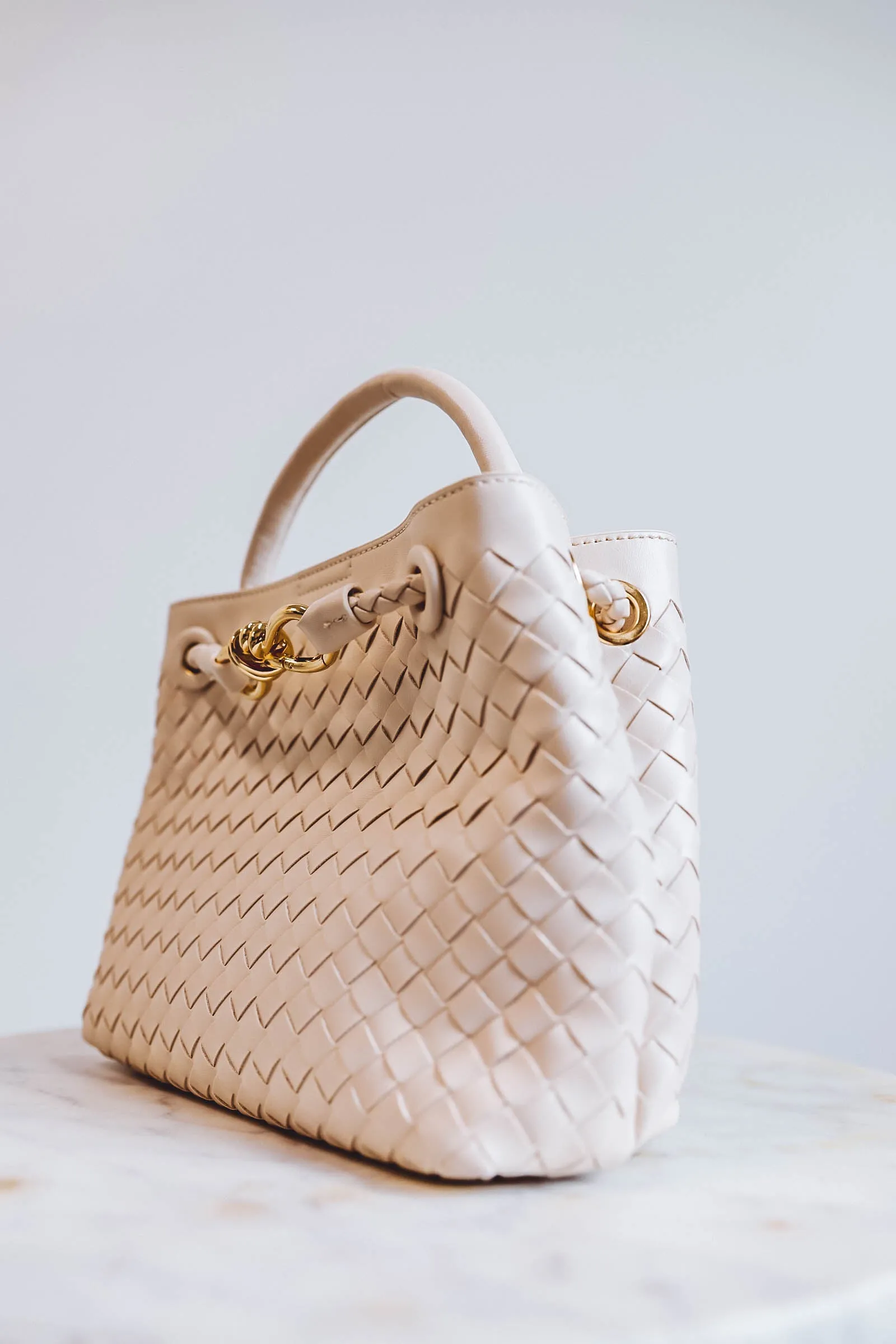 Blakely Woven Crossbody-Ivory