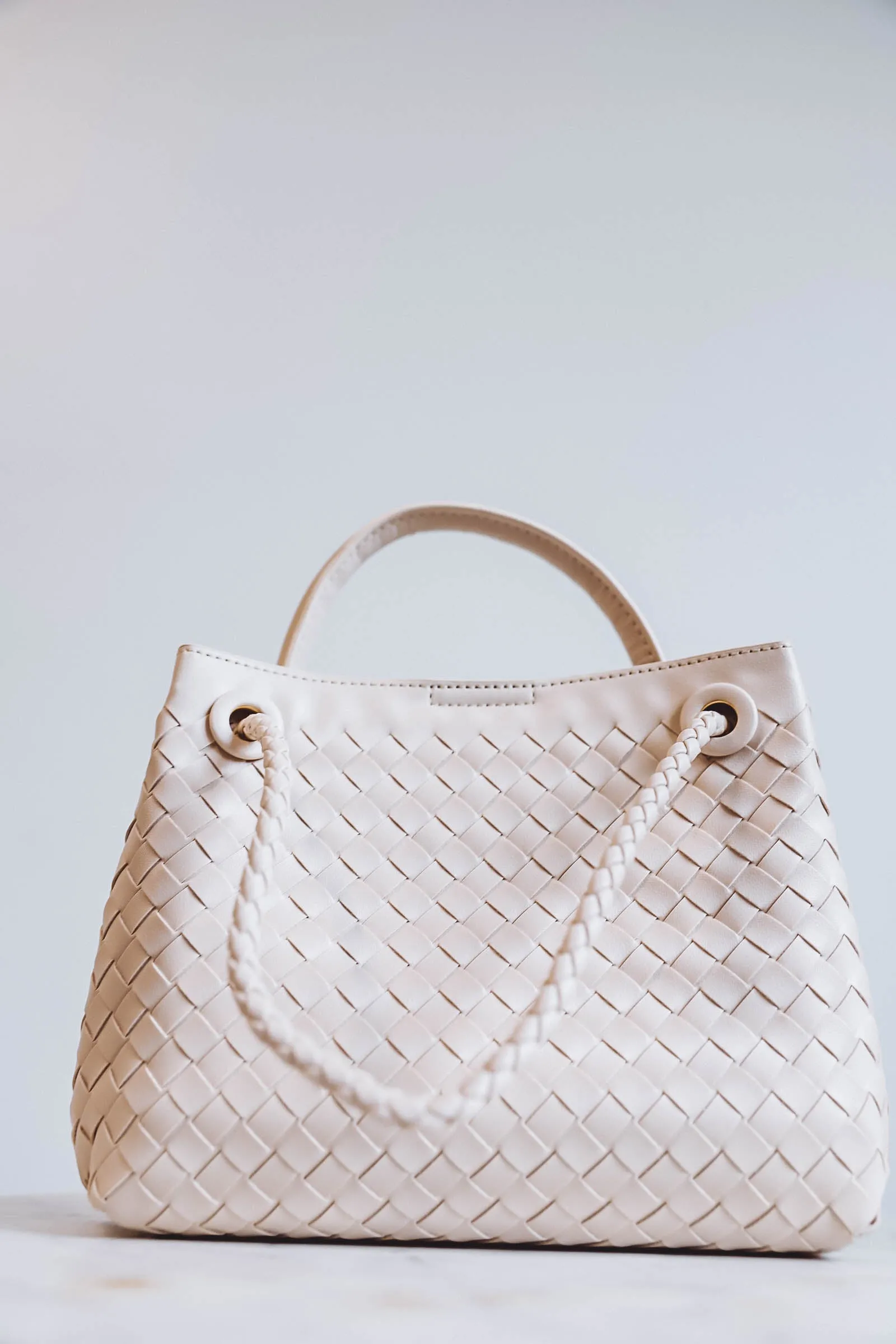 Blakely Woven Crossbody-Ivory