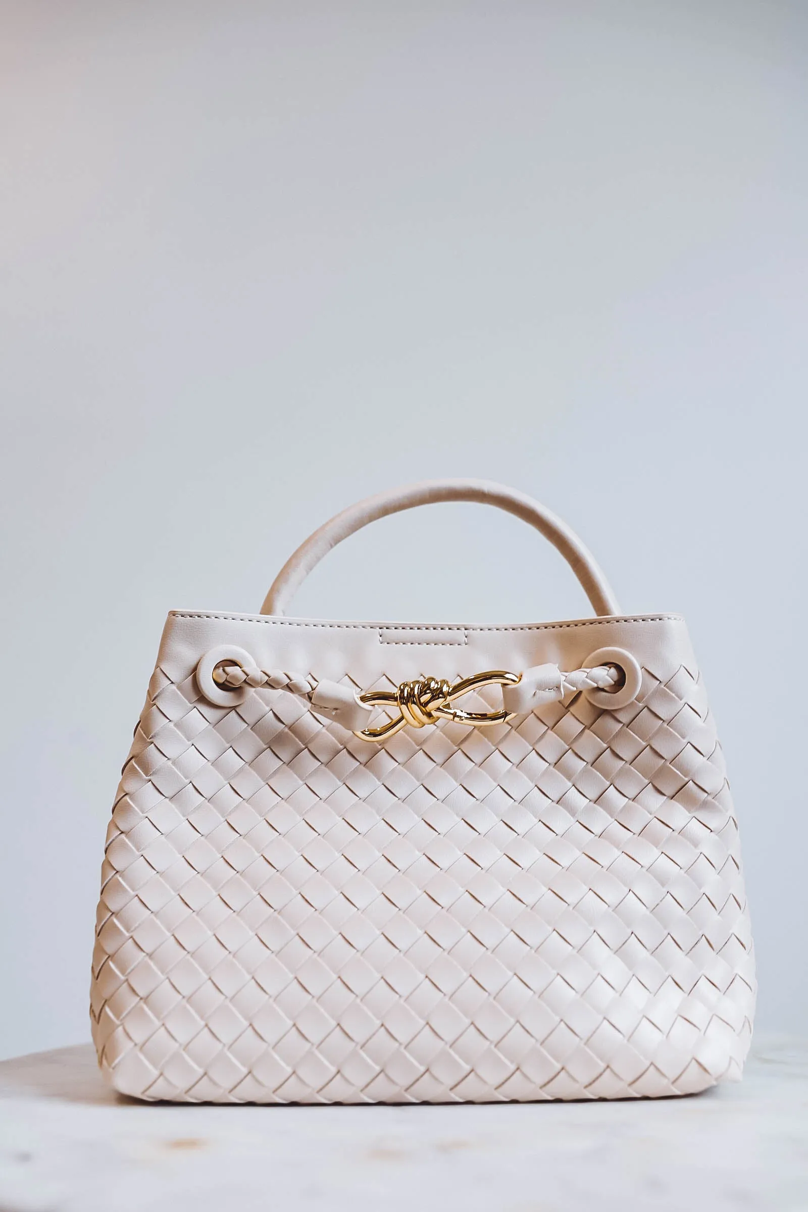 Blakely Woven Crossbody-Ivory