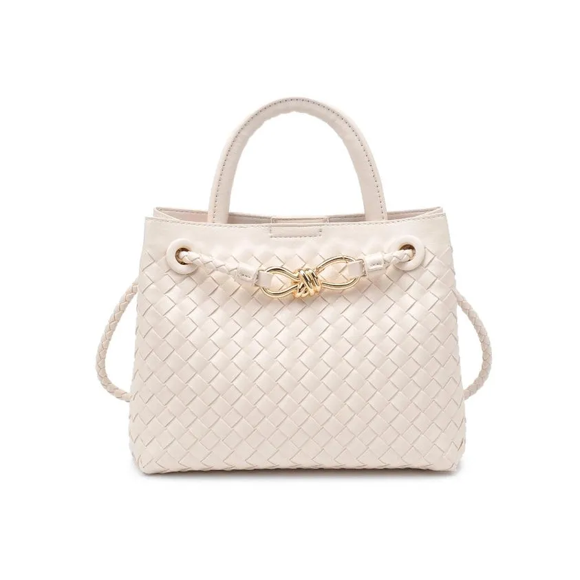 Blakely Woven Crossbody-Ivory