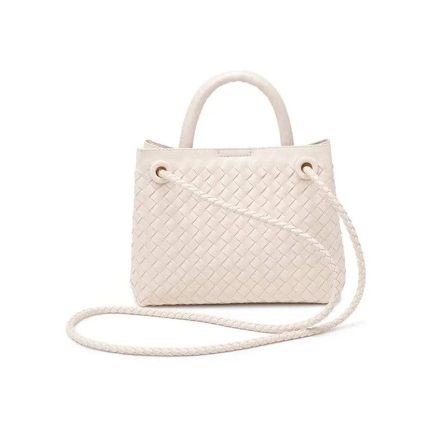 Blakely Woven Crossbody-Ivory