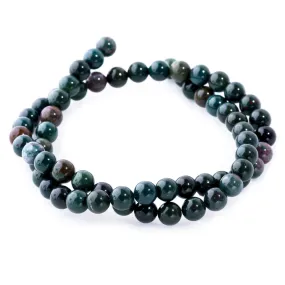 Bloodstone 6mm Round 15-16 Inch