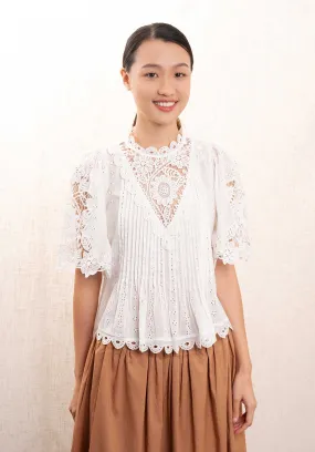 Blouse Marcella Lace Pf24-056 White