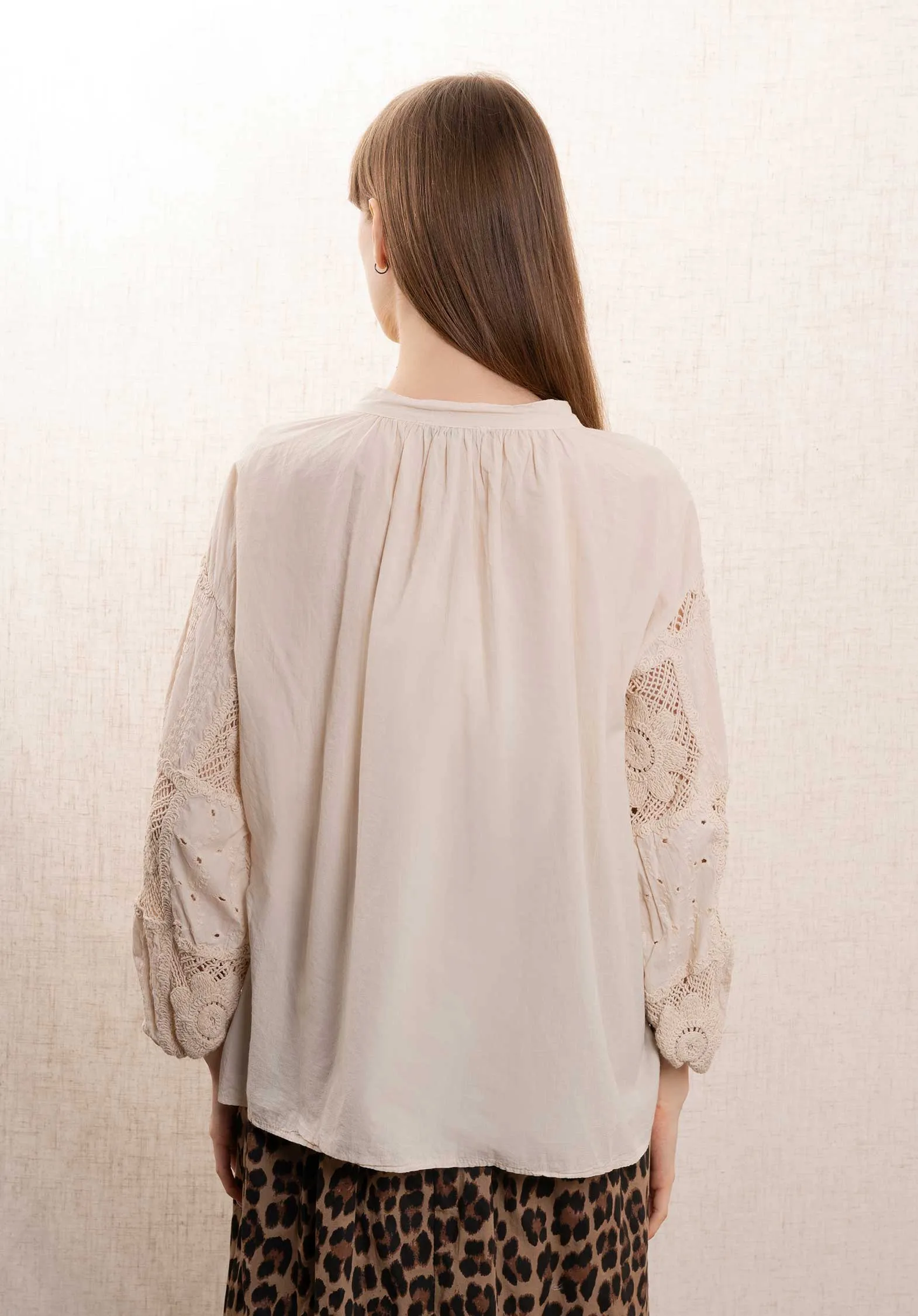 Blouse R01059 Sand