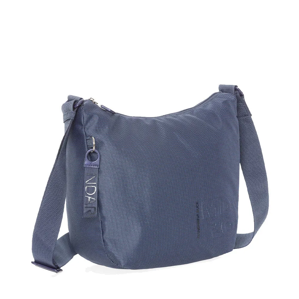 Borsa Donna Hobo a Tracolla Mandarina Duck in Tessuto colore Atlantic Sea Linea MD20 - P10QMTV1