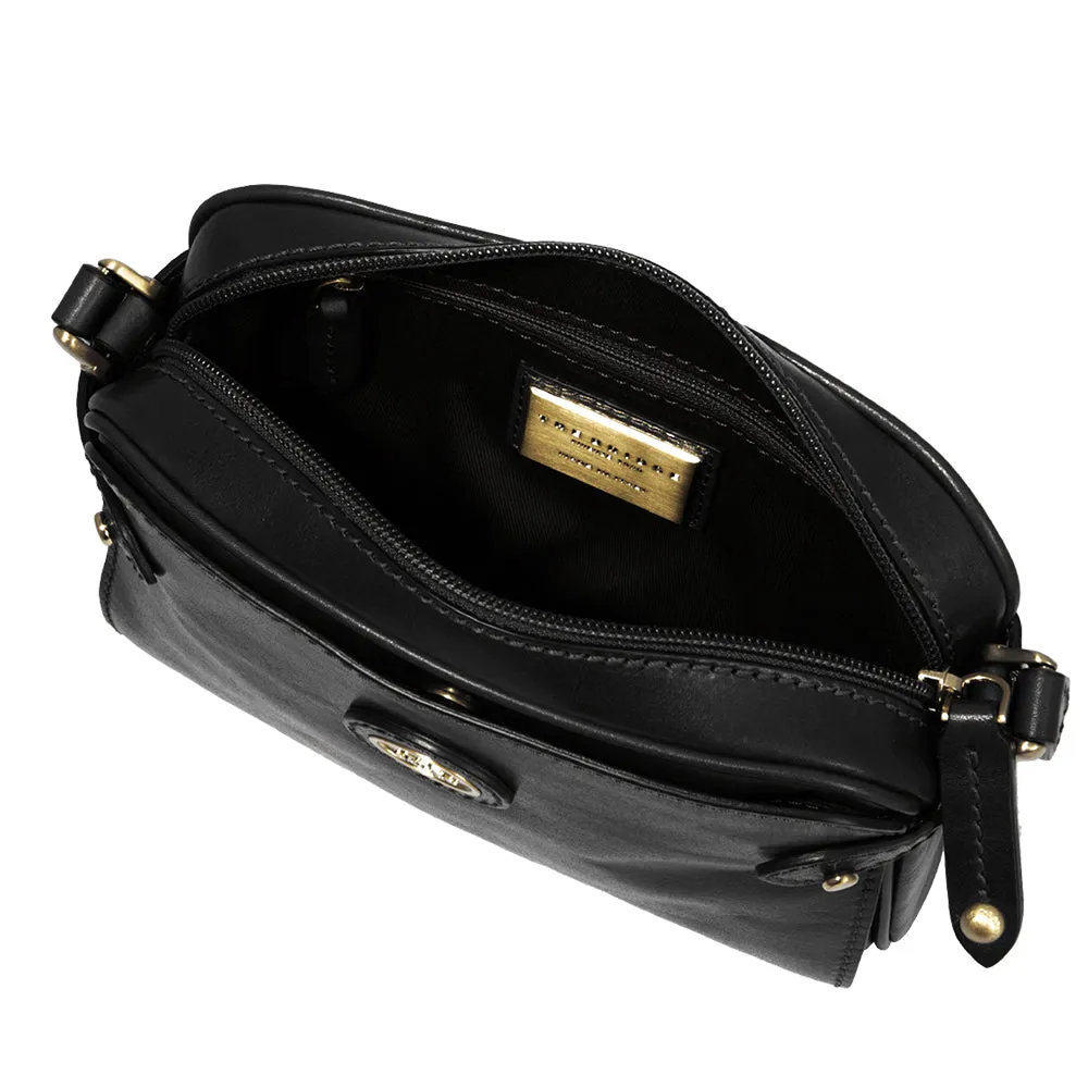 Borsa Donna Mini Bag a Tracolla THE BRIDGE in Pelle Nera linea Story