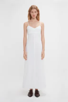 Cami Fit And Flare Midi In White