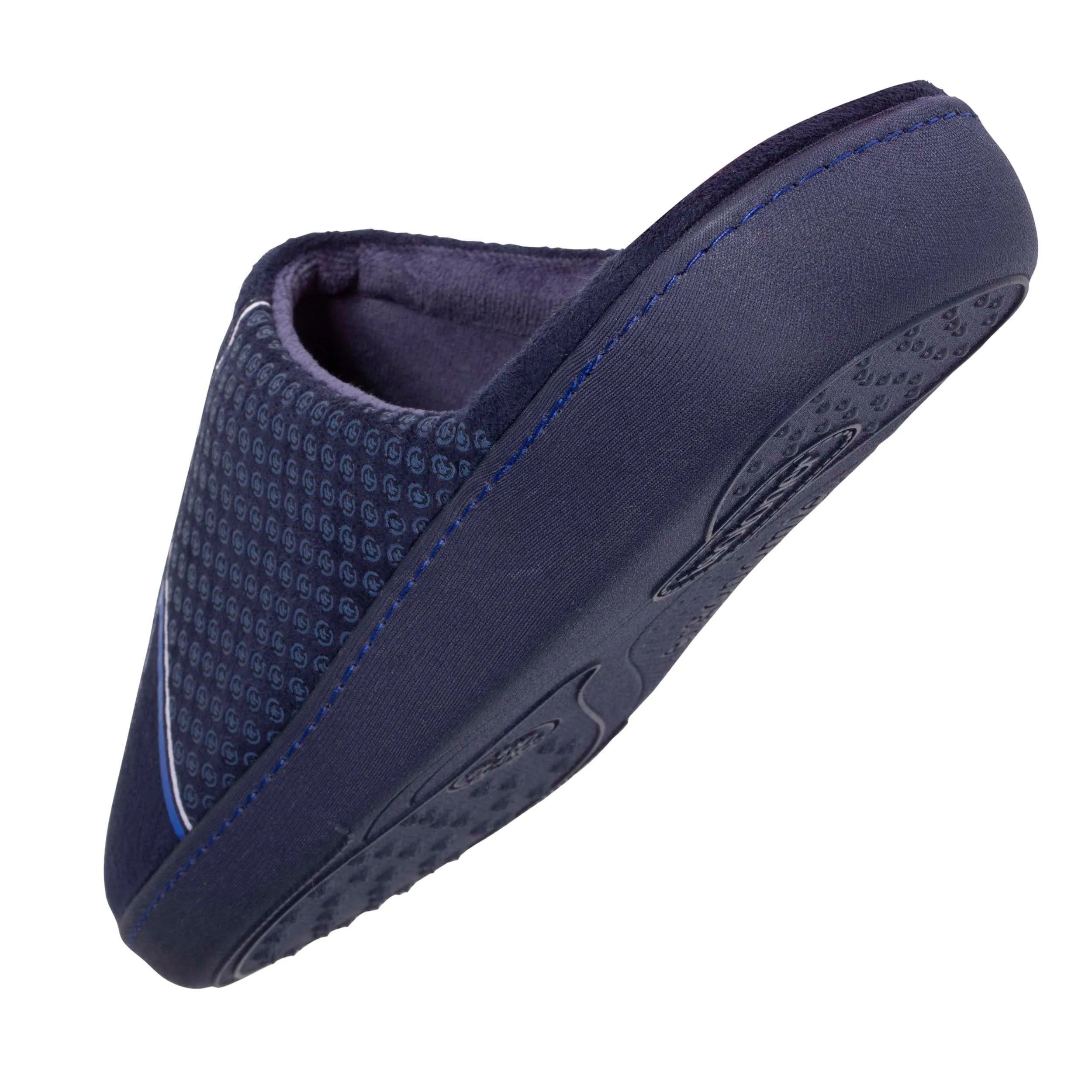 Chaussons mules Homme Chevrons Marine