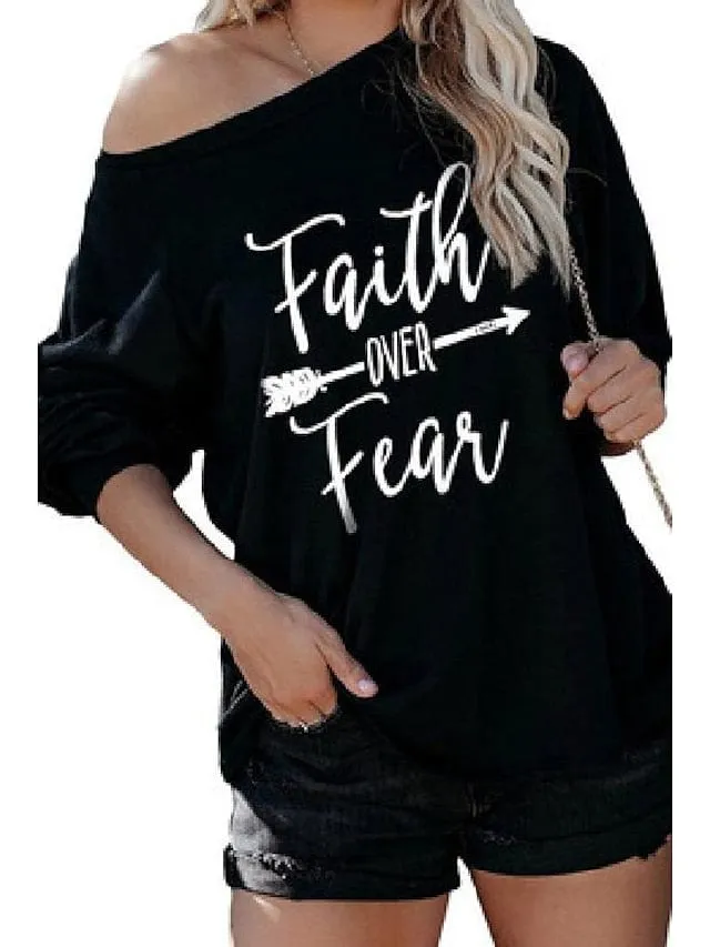 Christian Faith Empowerment Long Sleeve Sweatshirt