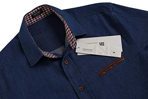 COOFANDY MEN'S CASUAL DRESS SHIRT BUTTON DOWN SHIRTS