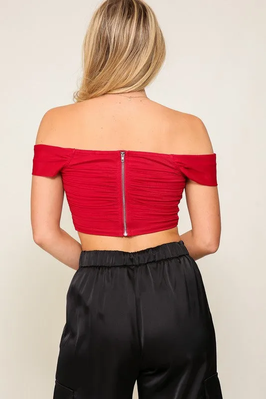 Corset Mesh Top