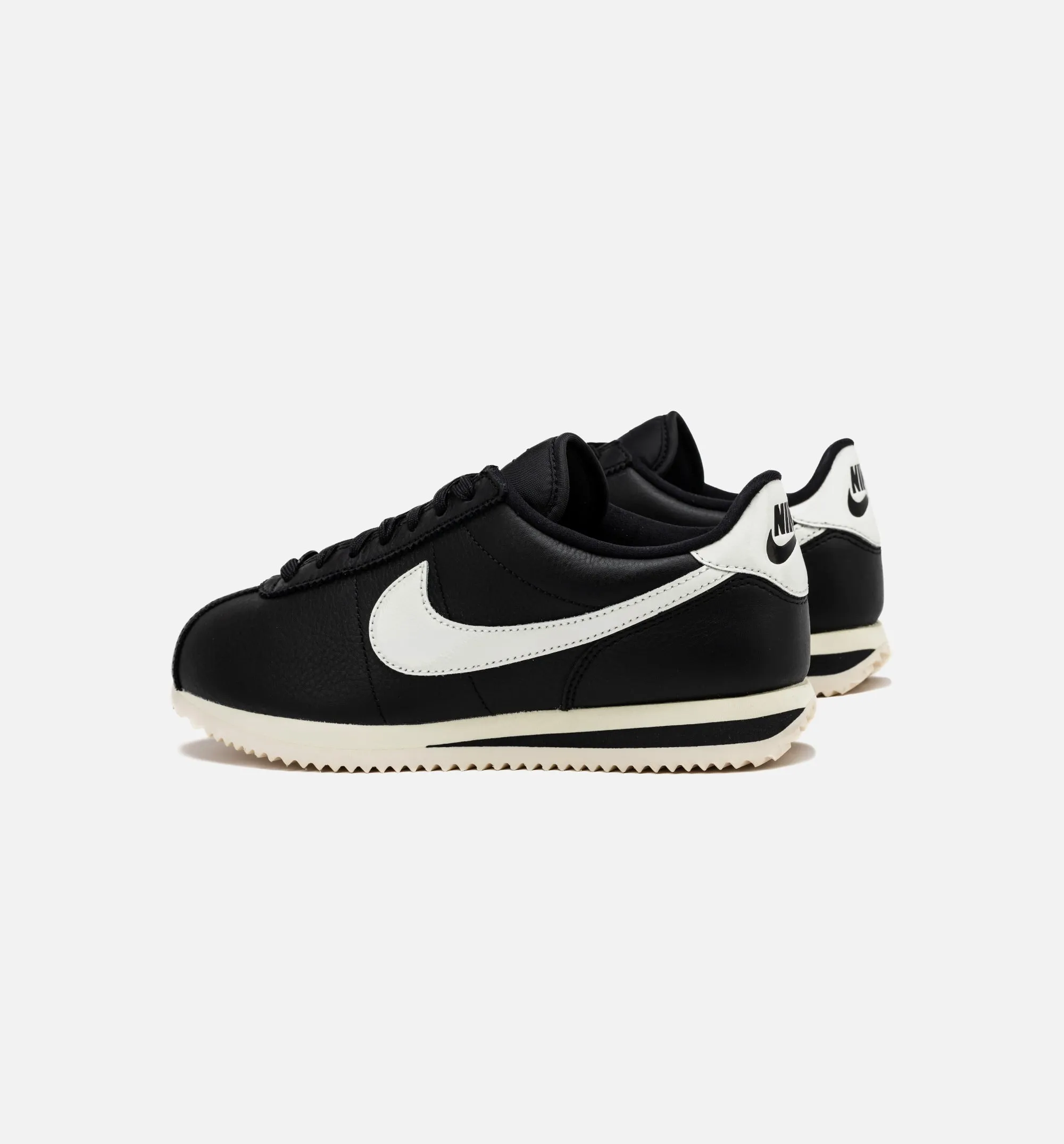 Cortez Premium Black Sail Womens Lifestyle Shoe - Black/Sail