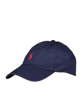 Cotton Chino Baseball Cap - Navy