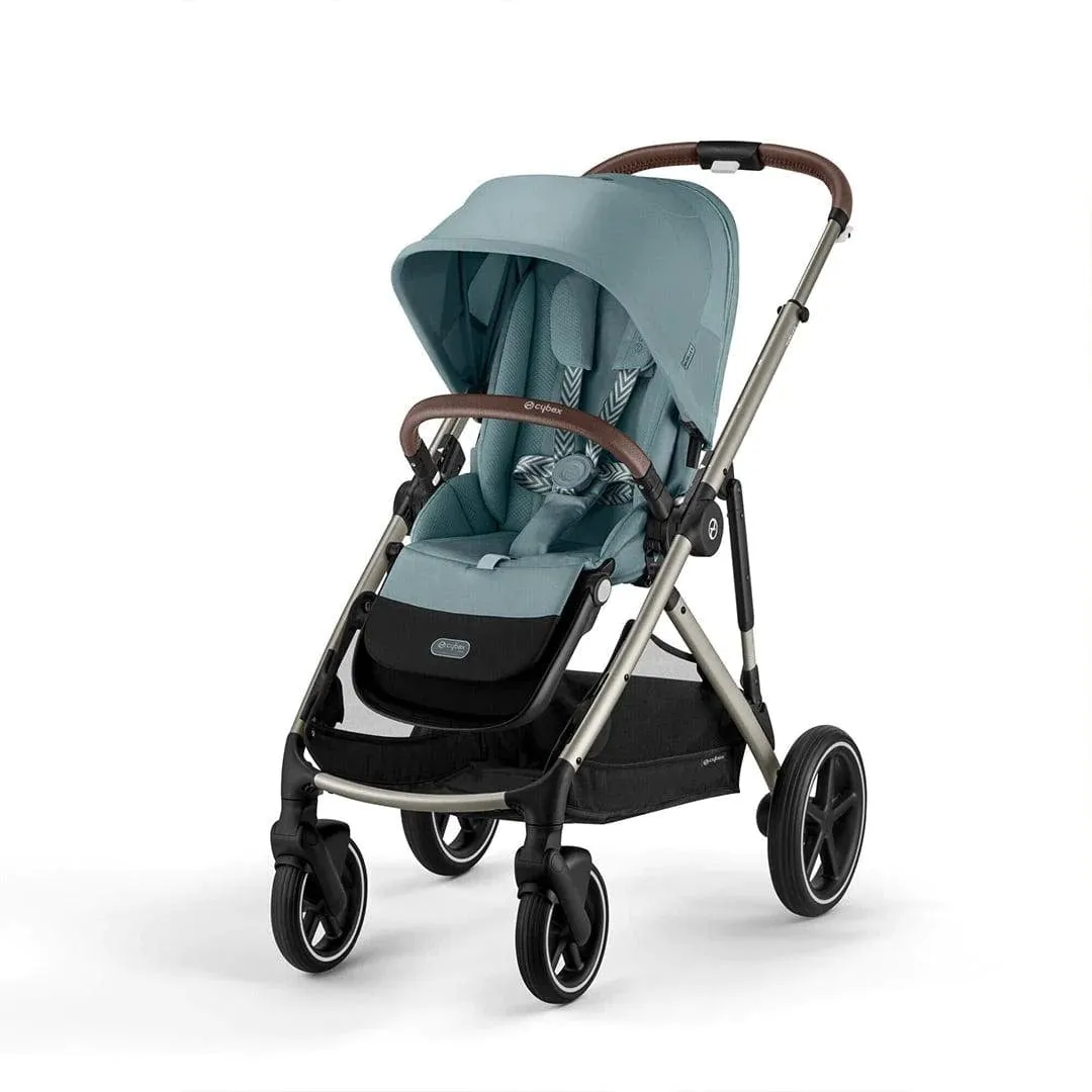 Cybex Gazelle S Double Tandem Pushchair - Taupe / Sky Blue