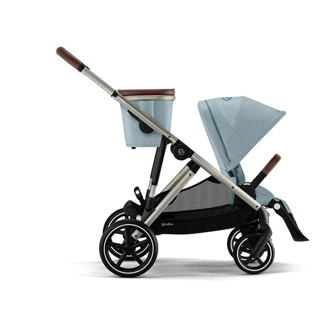 Cybex Gazelle S Double Tandem Pushchair - Taupe / Sky Blue