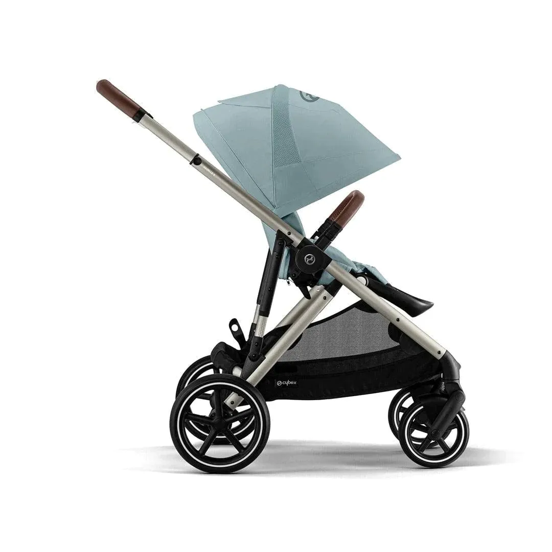 Cybex Gazelle S Double Tandem Pushchair - Taupe / Sky Blue