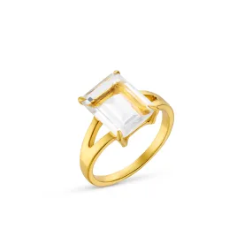 Cystal Quartz Claw Set Ring