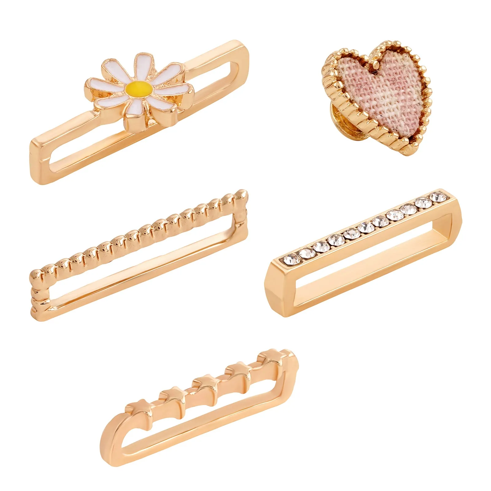 Daisy Heartbeat Gold Ring Watch Charm